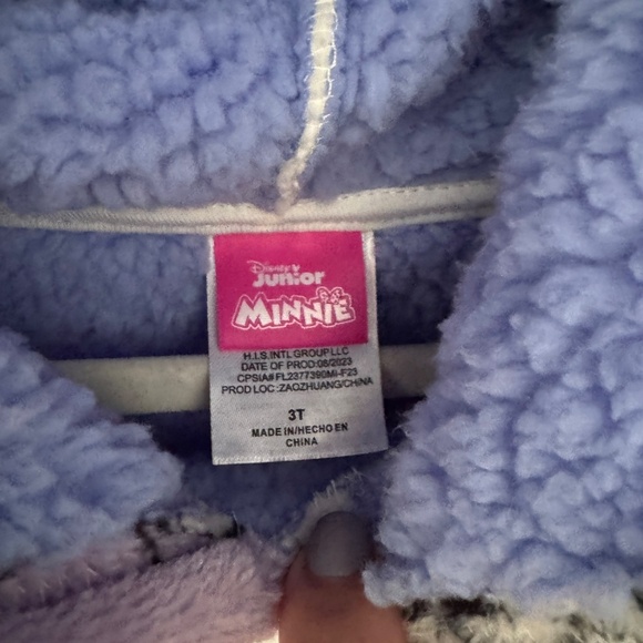 Disney Junior Minnie Sherpa Lined Pullover - Size 3T - Picture 2 of 4